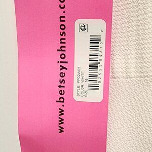 Betsey Johnson mid length sleeveless white dress. Size 16